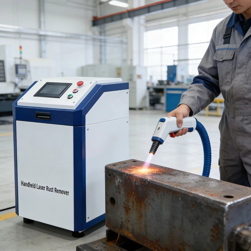 Industrial Laser Paint Remover - Macchina Portatile per Pulizia Laser 2000W,