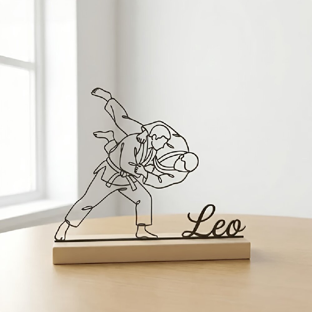 Industrial Laser Marker - Statua Personalizzata Incisa per Arti Marziali