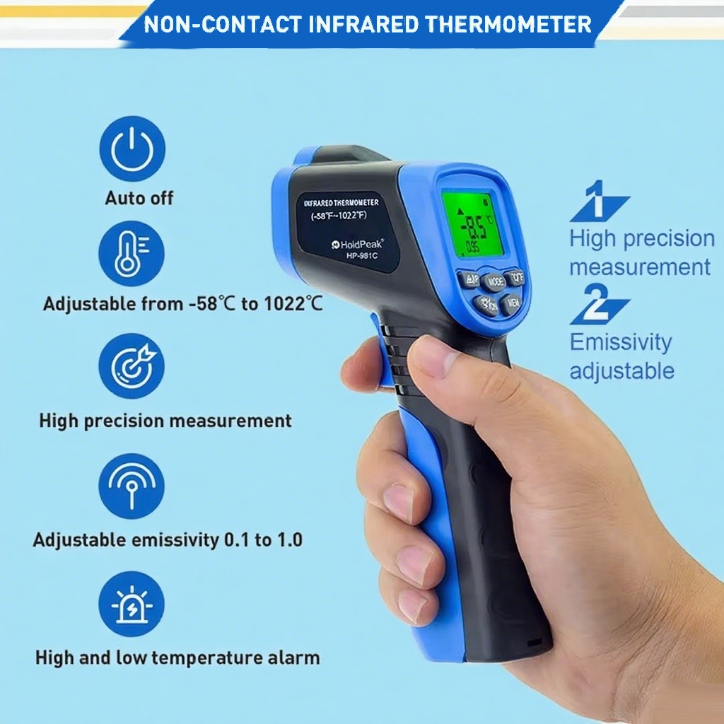 Industrial Laser Blaster - -30-550 ℃ Termometro digitale a infrarossi,