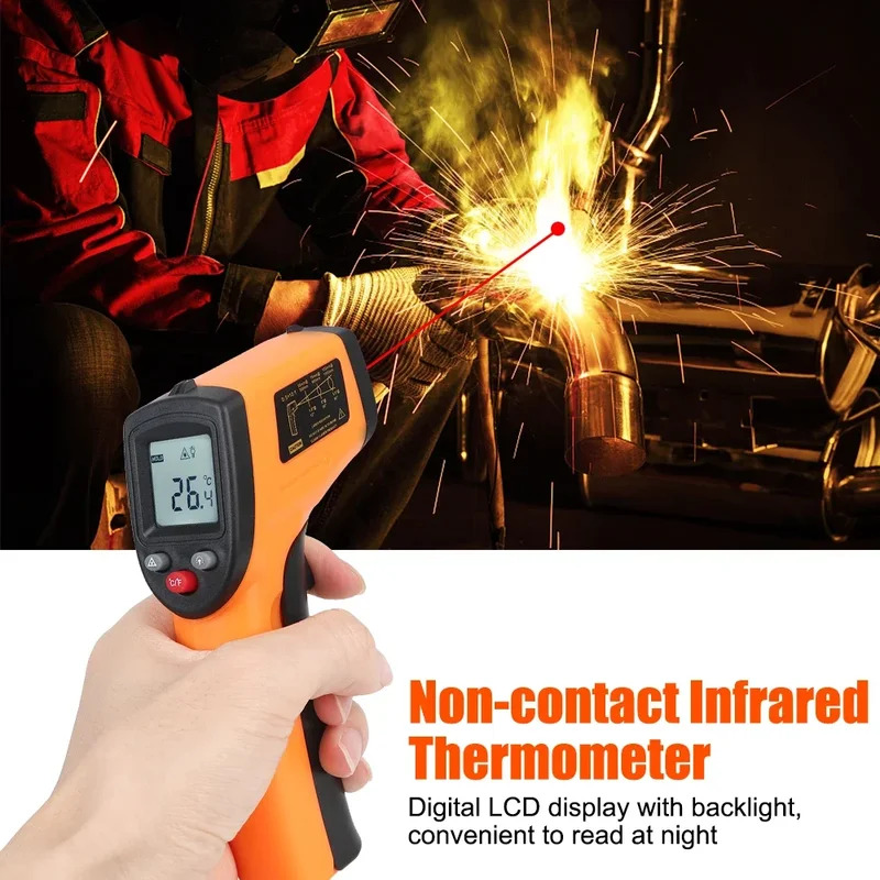 Industrial Laser Temperature Gun - -50~380 ° C Pirometro a infrarossi