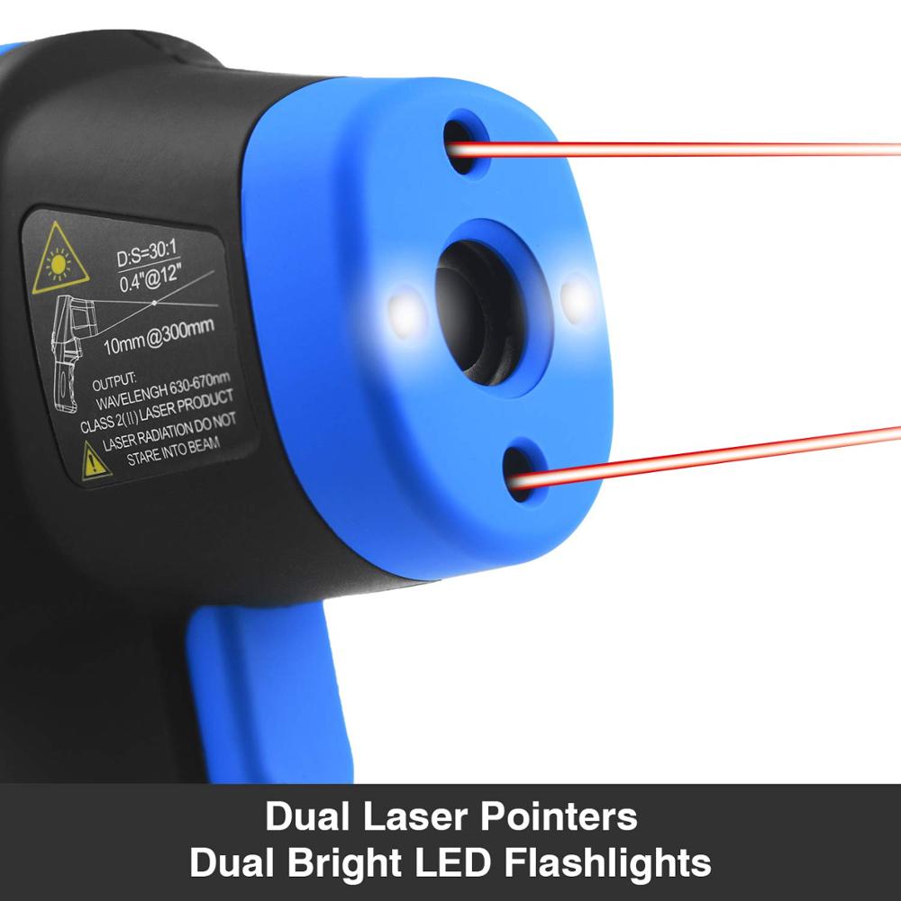 -50 ℃ a 1500 ℃ termometro Lase - Industrial Laser Temperature Gun recensione e prezzo