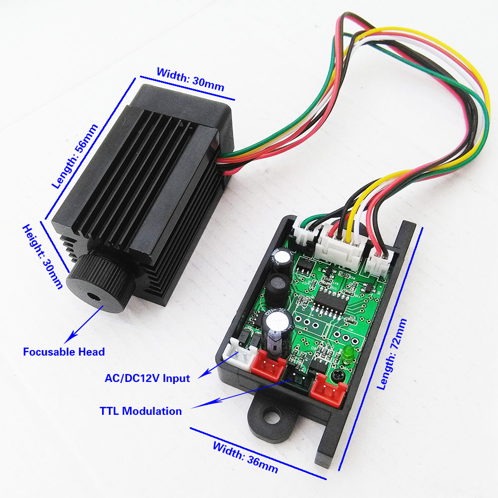 Modulo laser a diodi verdi foc - Diode Laser Module recensione e prezzo