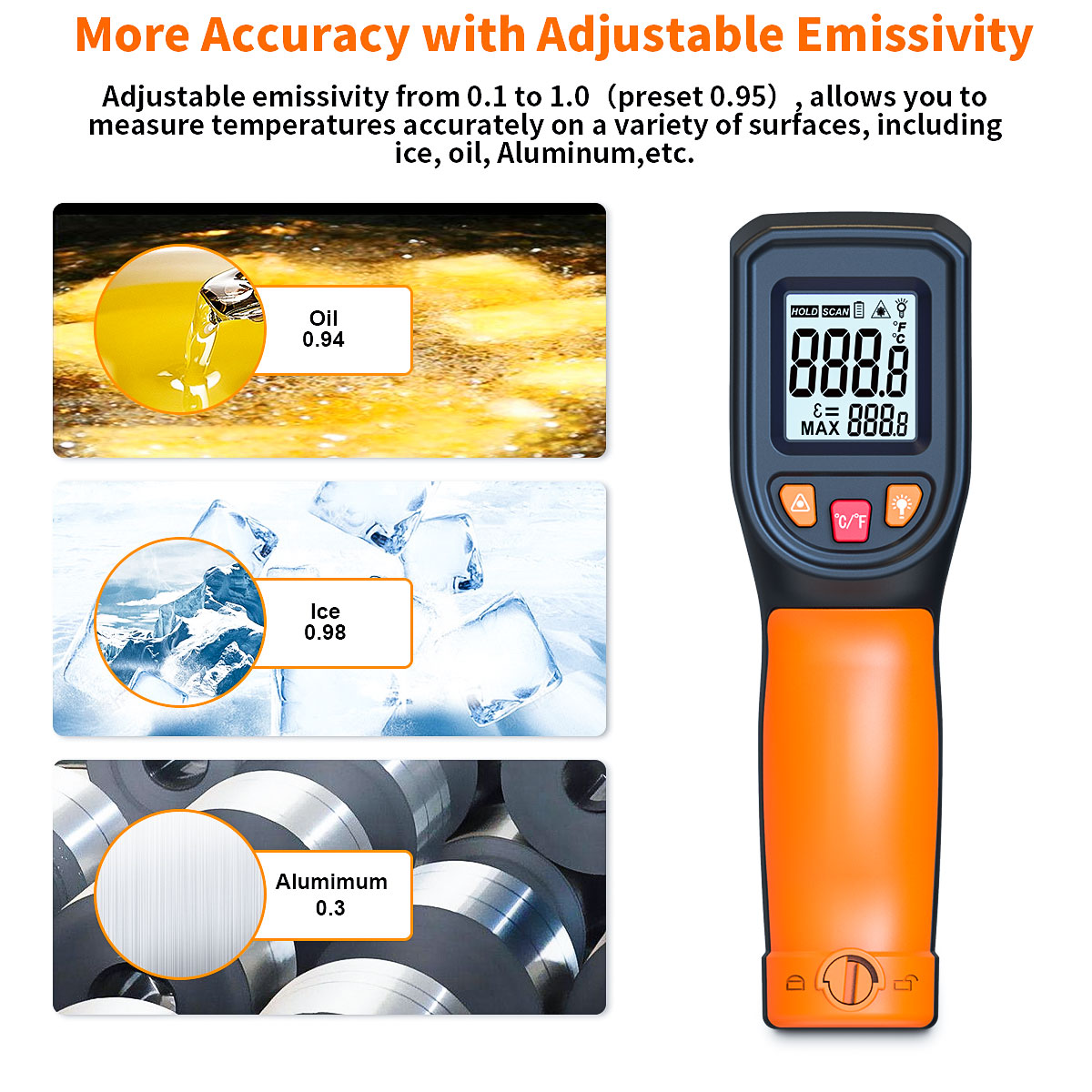 Termometro Digitale a Infraros - Industrial Laser Temperature Gun recensione e prezzo