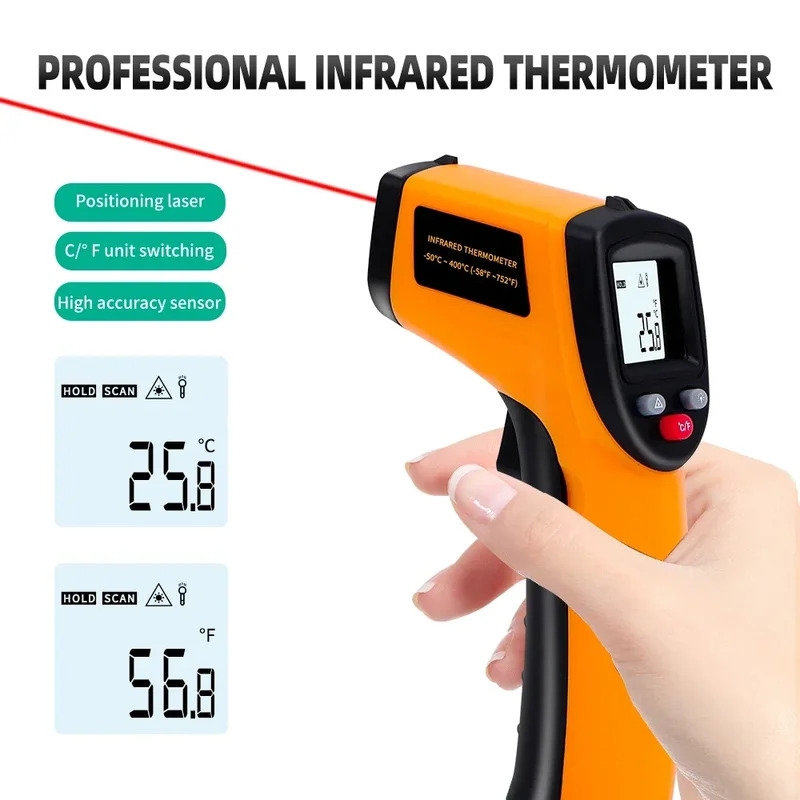 -50~380 ° C Pirometro a infrar - Industrial Laser Temperature Gun recensione e prezzo