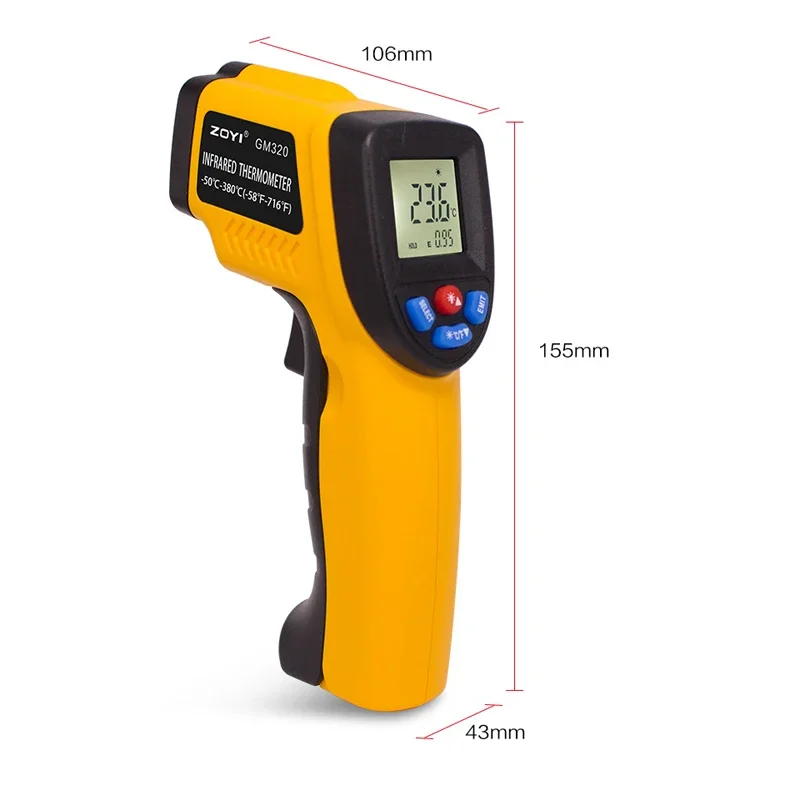 Termometro a Infrarossi Portat - Industrial Laser Temperature Gun recensione e prezzo